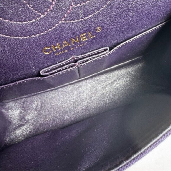 Chanel Reissue 2.55 Flap Bag Quilted Jersey 224 Double Flap Crossbody - Picture 14 of 14